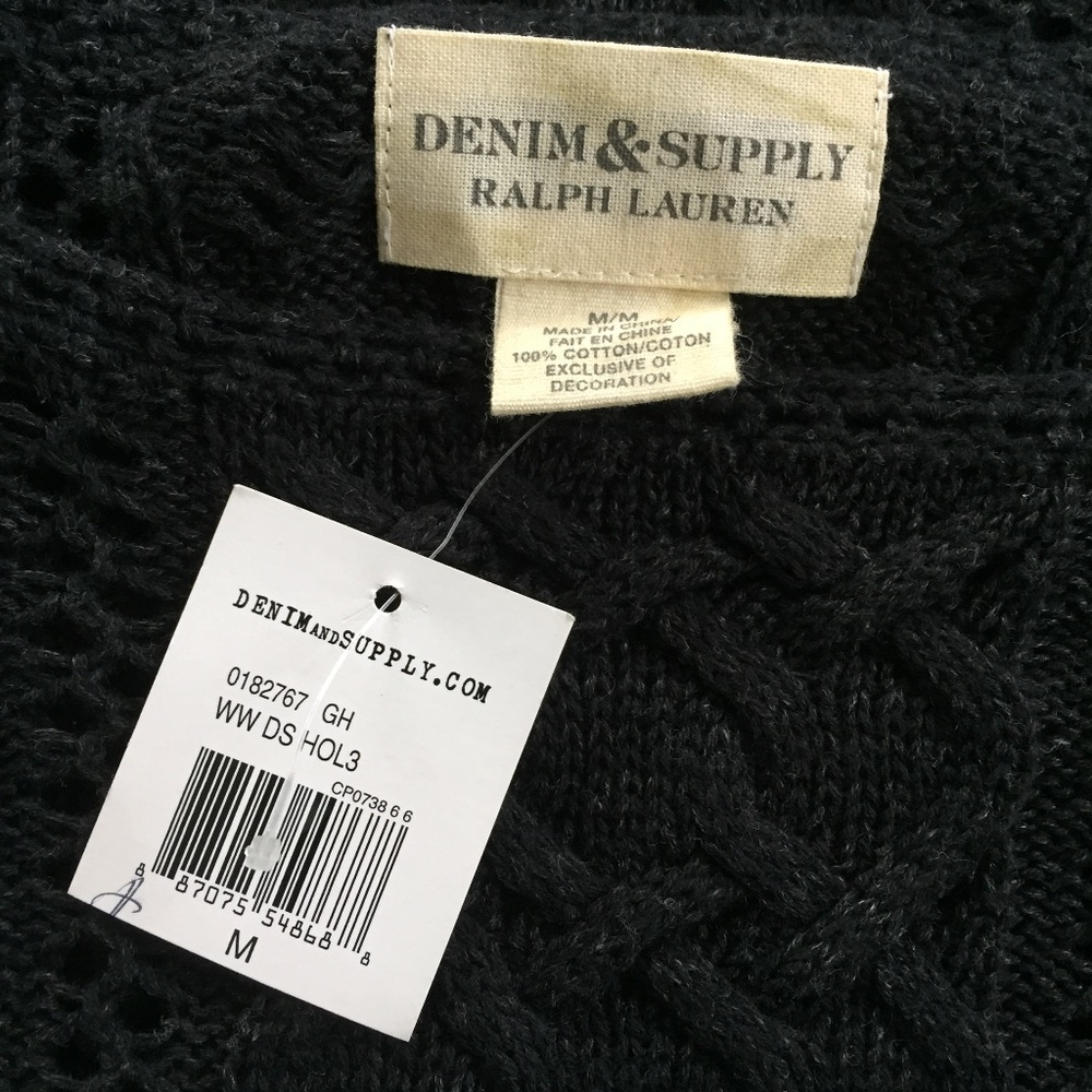 Denim & Supply Cable Knit Pullover M NWT - Picture 6 of 7